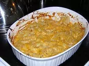 The finished baked macaroni and cheese. Photo: CC--KellyK The finished baked macaroni and cheese. Photo: CC--KellyK