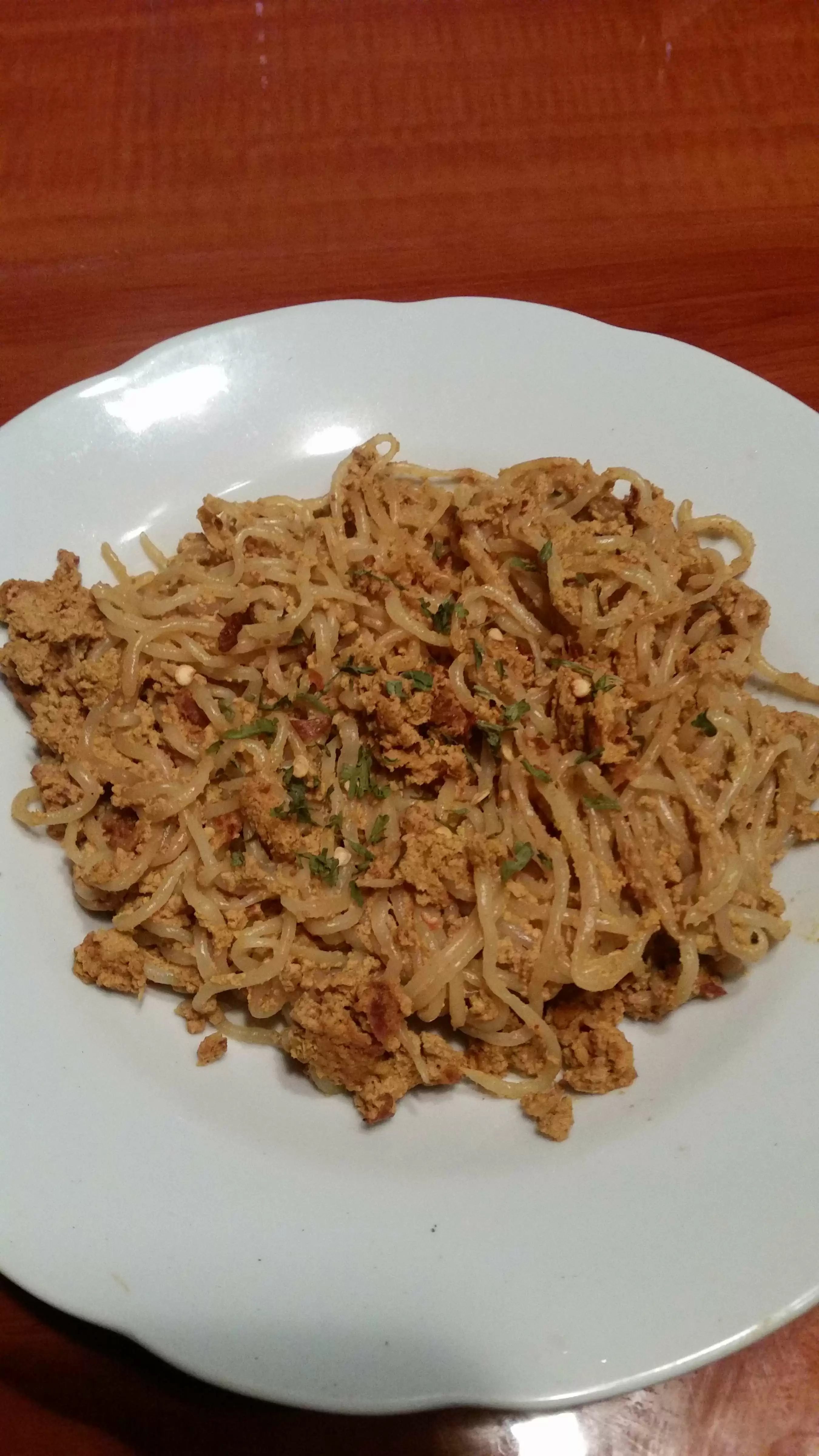 Vegan Bacon Cabonara