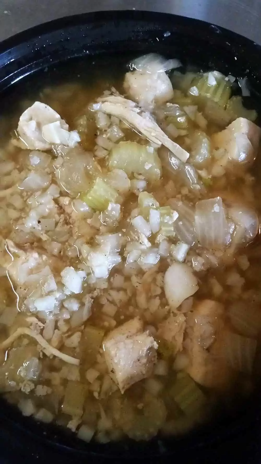 Chicken and Rice Soup with Cauliflower Rice